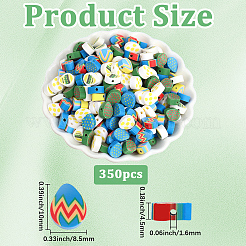 350 Stück handgefertigte Fimo-Perlen&nbsp;CLAY-PA0001-46