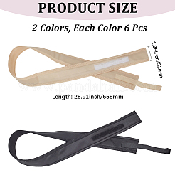 12 Stück 2 Farben Polyester-Schweißband&nbsp;DIY-CY0002-76
