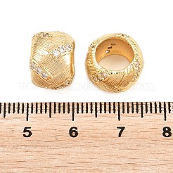 Perle europee in zircone chiaro con micro pavè di zirconi chiari&nbsp;KK-B186-23G