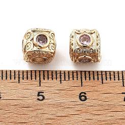 Perline zirconi micro pave  in ottone&nbsp;KK-R216-17KCG-01