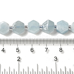 Natürliche Aquamarin Perlen Stränge&nbsp;G-P534-A08-02