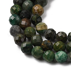 Naturales africanos hebras de abalorios de jade&nbsp;G-A318-A02-4mm-02