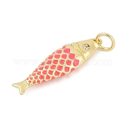 Pendentifs en laiton avec zircon&nbsp;KK-G522-43G-02