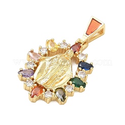 Pendentifs religieux en laiton pavé de zirconiums cubiques&nbsp;CU-CBA83A6-01D-G
