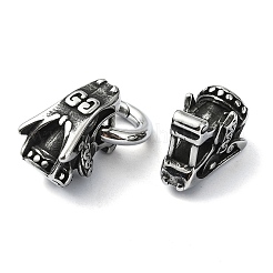 Anelli a molla in acciaio inossidabile 304 in stile tibetano&nbsp;FIND-Z046-04AS-02
