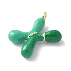 Messing Emaille-Anhänger&nbsp;KK-E093-03G-X-02