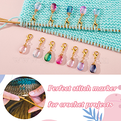 40pcs décorations de pendentifs en verre&nbsp;HJEW-GA0001-49