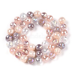 Chapelets de perles en verre électroplaqué&nbsp;X-GLAA-Z006-01D