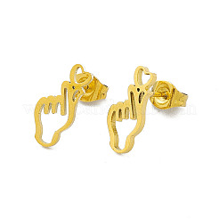 Juego de joyas de acero inoxidable 304 para mujer.&nbsp;SJEW-F219-01G