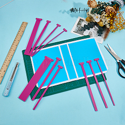 10 Stück 10 Arten Acryl-Buchbinderlineale&nbsp;DIY-BC0016-53D