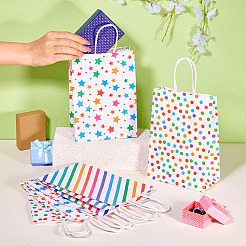 12 Stück 3 Arten rechteckige Geschenktüten aus Papier&nbsp;ABAG-TA0001-84