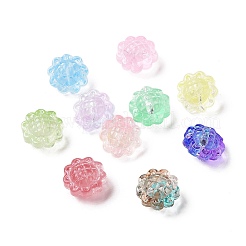 100pcs transparente sprühlackierte Glasperlen&nbsp;GLAA-CJ0002-26