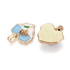 Pendentifs en acier inoxydable 304 et émail&nbsp;STAS-T072-74A-G