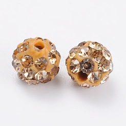 Perles de strass en argile polymère&nbsp;RB-A053-4mm-14