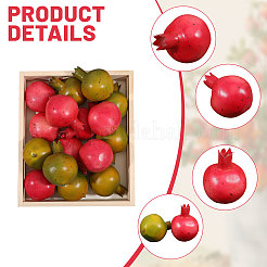 20 Stück 2 Farben Mini-Schaum-Imitation Granatäpfel&nbsp;AJEW-CA0004-33
