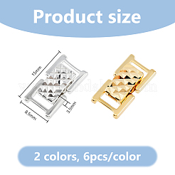 12 fermaglio per cinturino in ottone per orologio&nbsp;KK-DC0005-02