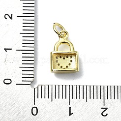 Breloques en laiton avec micro pavé de zircone cubique&nbsp;KK-H475-50G-09