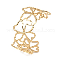 Bracelets manchettes creux en acier inoxydable 304 pour femmes&nbsp;BJEW-L709-03G