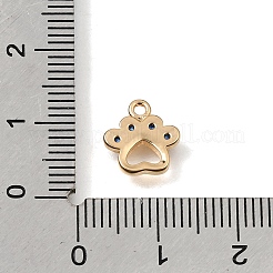 Breloques en laiton avec zircone cubique de micro pave&nbsp;CU-K001-03G-02