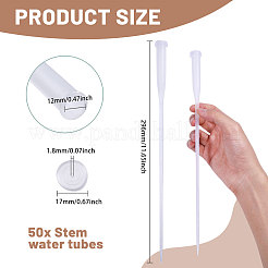 50 tube d'eau pour fleurs en plastique PP&nbsp;AJEW-GL0002-97A