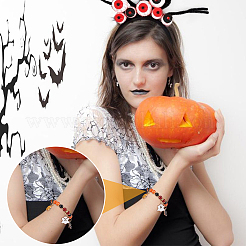DIY Halloween Edelstein Armband Halskette Herstellungsset&nbsp;DIY-OC0008-56