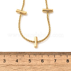 304 Edelstahl-Säulengliederketten-Halsketten für Damen&nbsp;NJEW-U031-07G