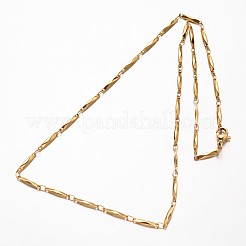Colliers à maillons en acier inoxydable 304&nbsp;NJEW-O066-17