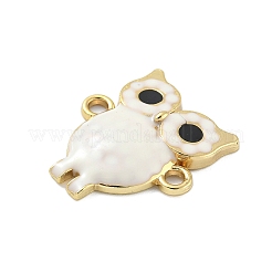 Gestellbeschichtung Messing Emaille Eulenverbinder Charms&nbsp;KK-A234-027G