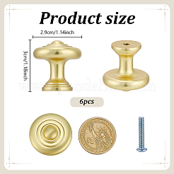 Manijas de puerta de gabinete de cajón de aleación de zinc redondas y planas&nbsp;AJEW-WH0696-884B