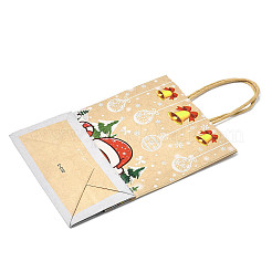 Bolsas de papel con asas y estampados navideños&nbsp;ABAG-B008-03