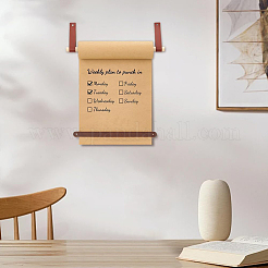 Porte-serviettes mural en cuir PU&nbsp;HJEW-PH0001-99