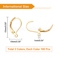 Risultati dell'orecchino a leva in ottone 200 pz 2 colori&nbsp;KK-NB0001-66