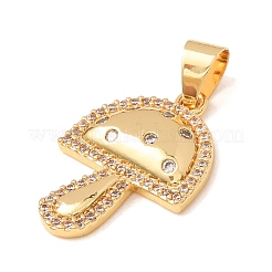 Pendentifs en laiton zircon cubique transparent&nbsp;KK-CBA0009-15G