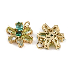 Pendentifs avec zircon cubiques à micro-pavés en laiton&nbsp;KK-B150-11G