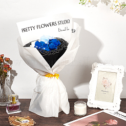 Confezionamento di mazzi di fiori in filato di garza pieghettata&nbsp;DIY-WH0502-63