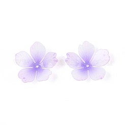 Capuchons de perles acryliques en forme de fleur&nbsp;X-SACR-T017-51F