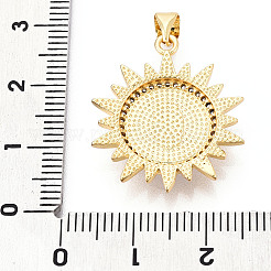 Pendenti in zirconi cubici trasparenti in micro pavè di ottone&nbsp;KK-N268-32G