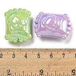 Placcatura uv perle acriliche iridescenti&nbsp;OACR-G039-15