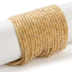 Fili di perline naturali granati gialli&nbsp;G-Z129-C01-3mm-01