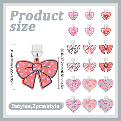 18 Stück 9 Stil PVC-Staubschutzstecker für Mobilgeräte&nbsp;HJEW-DR00273