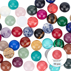 Cabuchones de piedras preciosas naturales y sintéticas&nbsp;G-PH0034-39-WH