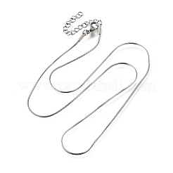 0.9 mm Schlangenkettenhalsketten aus 304 Edelstahl für Damen und Herren&nbsp;STAS-V011-04A-P