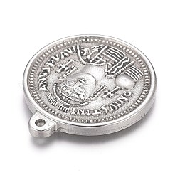 Pendentifs en acier inoxydable 304 anti-ternissement&nbsp;STAS-H117-02P