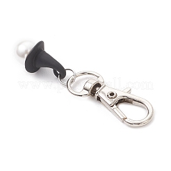 Perla di conchiglia con decorazione pendente in lega&nbsp;HJEW-JM03863