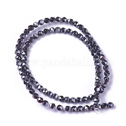 Electroplate non magnetici ematite sintetico fili di perline&nbsp;G-E522-A01