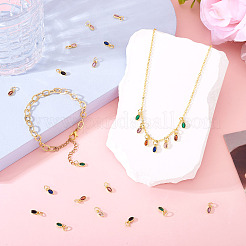 20pcs pendentifs en laiton micro pavé de zircone cubique&nbsp;KK-TA0002-25