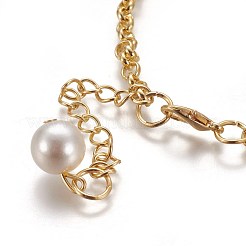 Natürliche Muschelschale Charm Armbänder&nbsp;BJEW-WH0005-01P