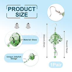 Laiton pendentif boucle d'oreille&nbsp;EJEW-TAC00022