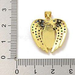 Jungfrau Maria Thema Rack Beschichtung Messing Micro Pave Zirkonia Anhänger&nbsp;KK-C074-23G-04