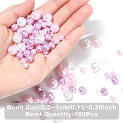 Perles d'imitation perles en plastique ABS&nbsp;KY-YW0001-90A